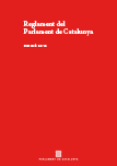 Imatge de Legislaci� institucional - Reglament del Parlament de Catalunya